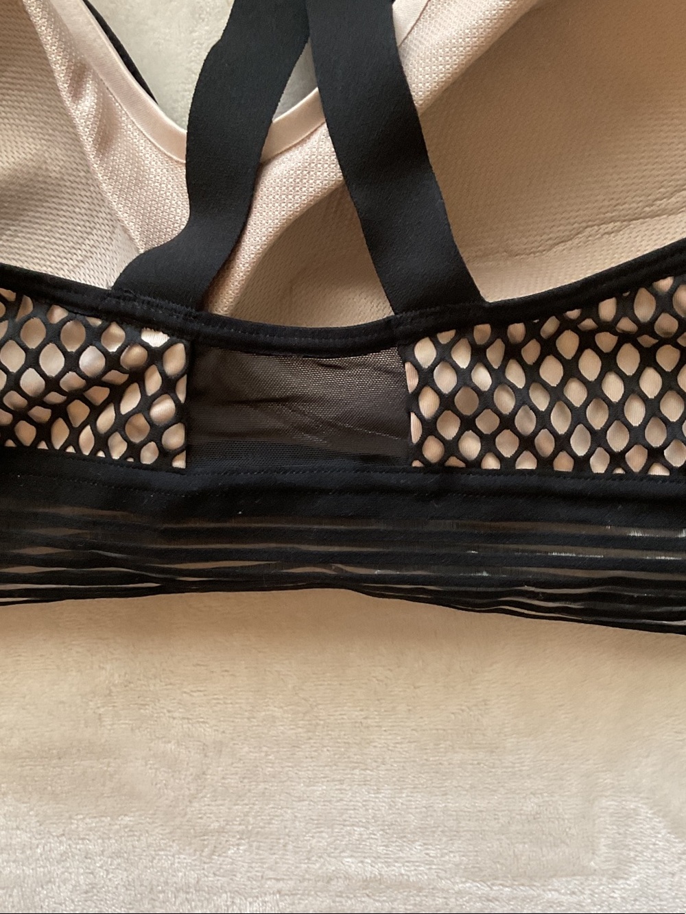 Victoria's Secret Black Fishnet Overlay Bralette - Picture 3 of 6